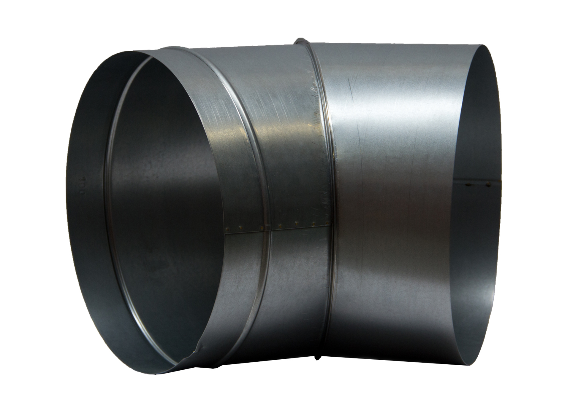 Air duct bend - Ø300, 45°, Aluminium