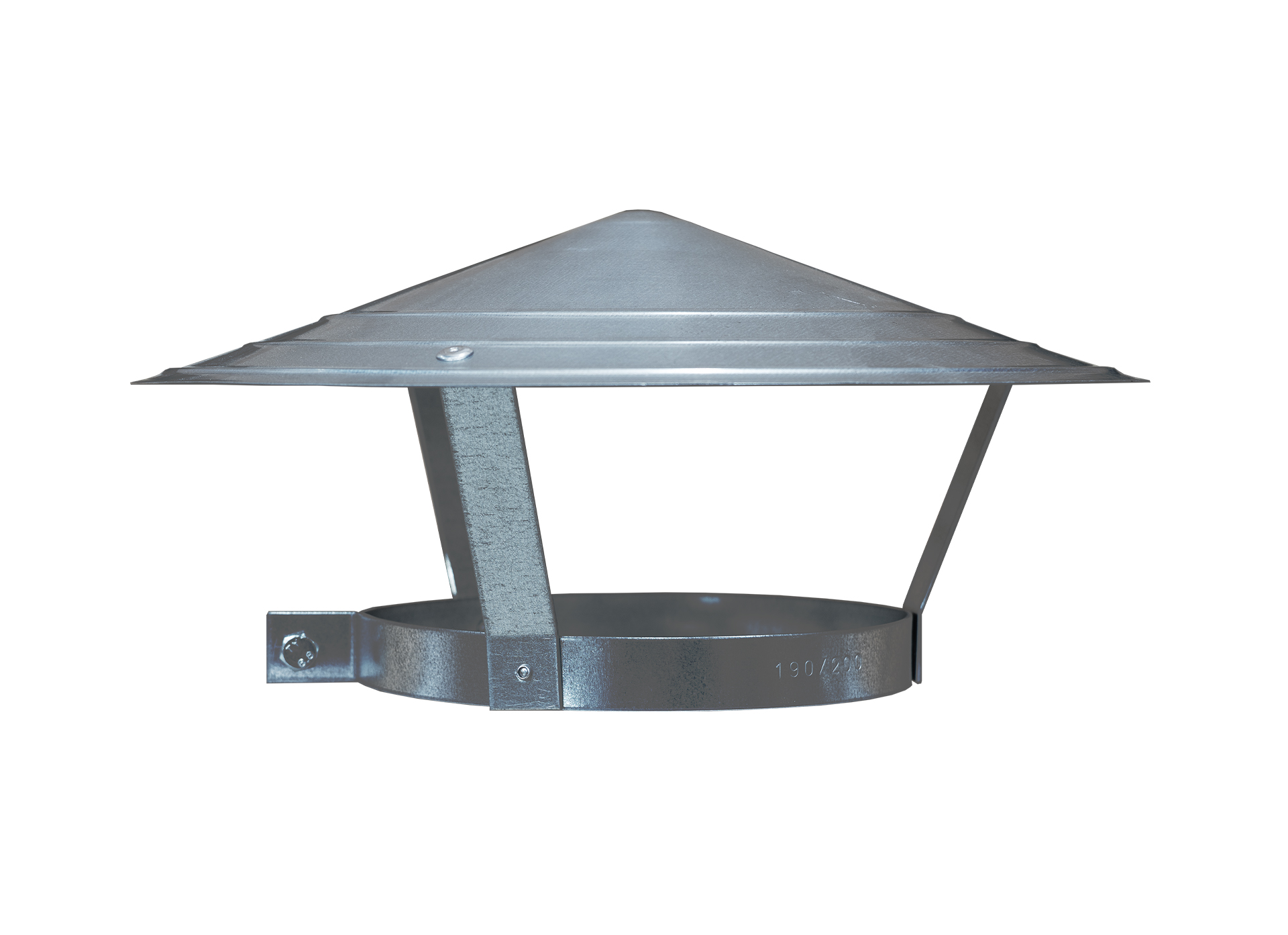Chimney rain cover - Ø180, Galvanised